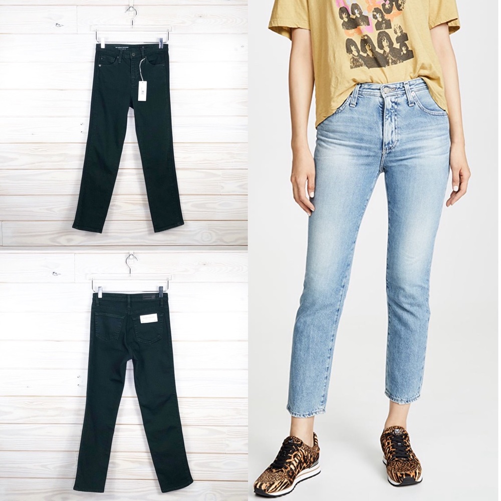 AG The Isabelle High-Rise Straight Crop Jeans 25